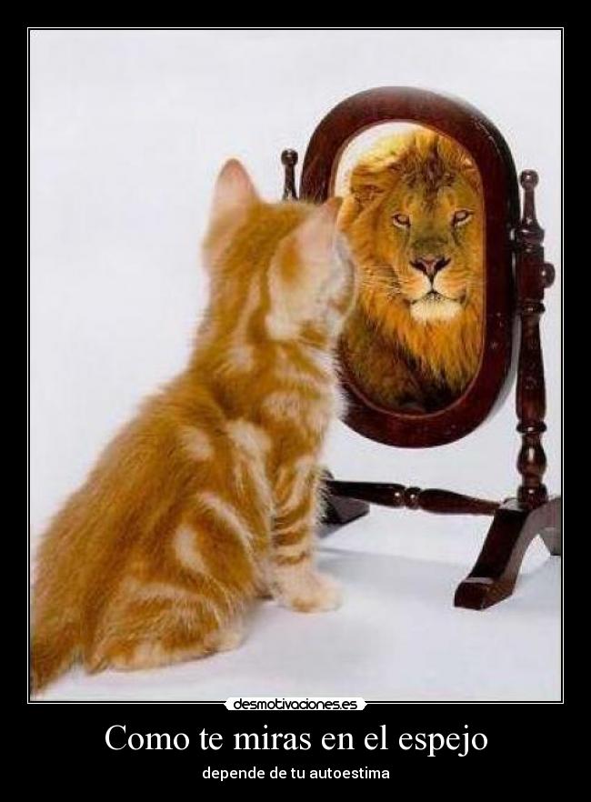 Como te miras en el espejo - depende de tu autoestima