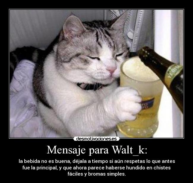 Mensaje para Walt_k: - 