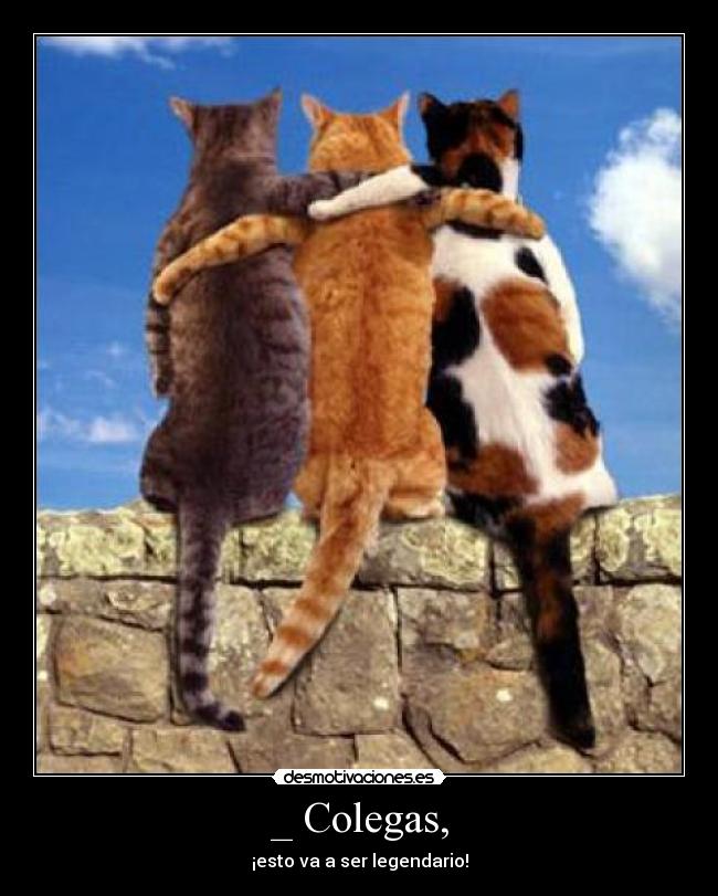 _ Colegas, - ¡esto va a ser legendario!