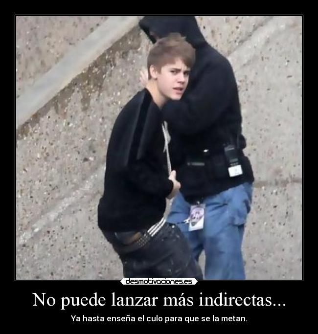 No puede lanzar más indirectas... - 