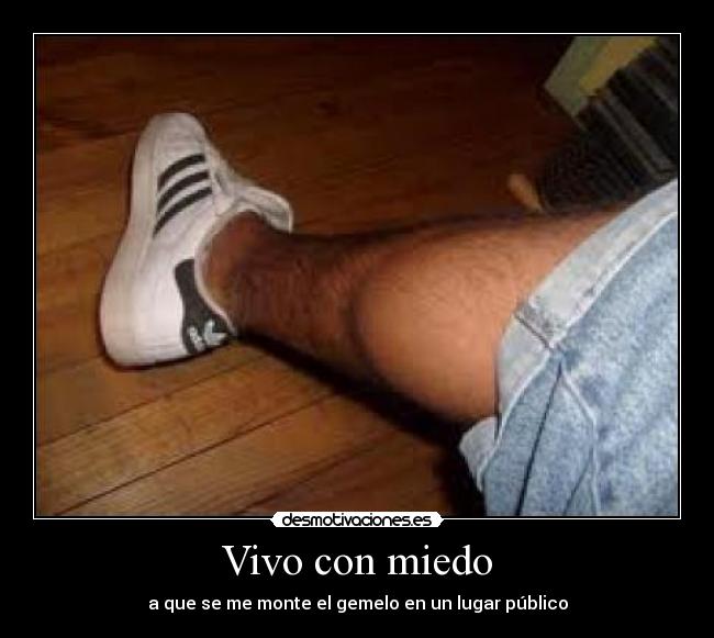 Vivo con miedo - a que se me monte el gemelo en un lugar público
