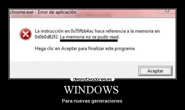 WINDOWS - Para nuevas generaciones