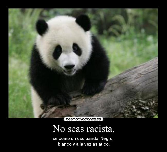 No seas racista, - 