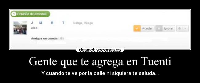 Gente que te agrega en Tuenti - 