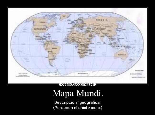 Mapa Mundi. - 