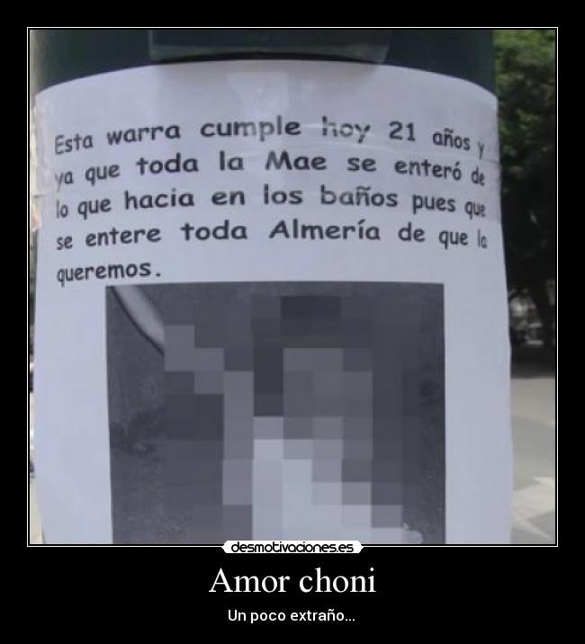 Amor choni -