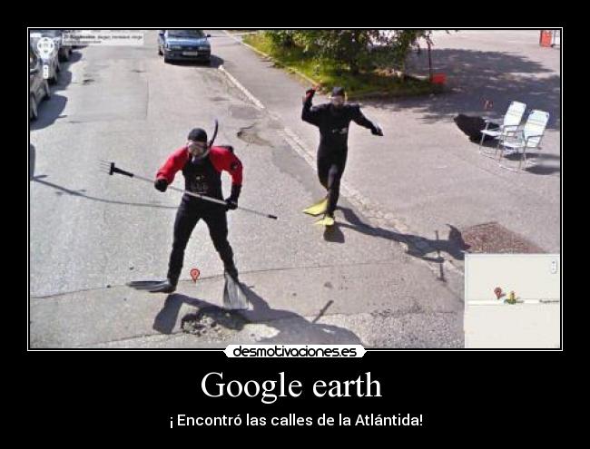 Google earth  - ¡ Encontró las calles de la Atlántida!