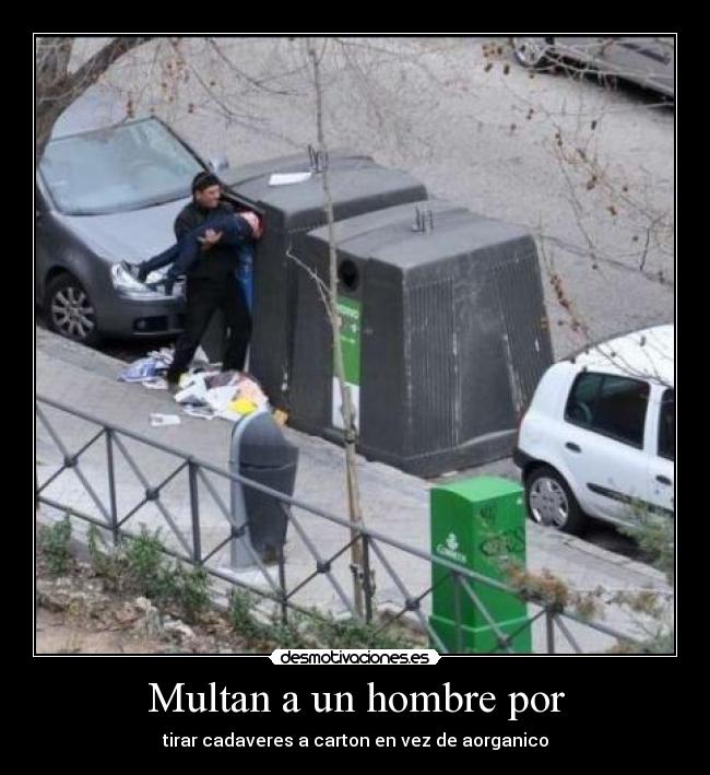 Multan a un hombre por - 