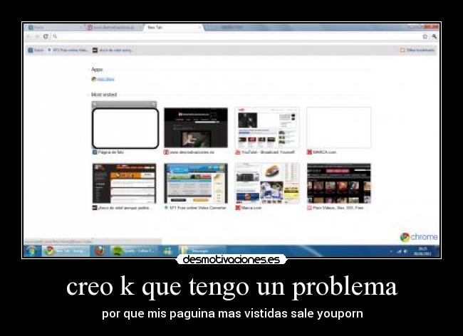 creo k que tengo un problema - por que mis paguina mas vistidas sale youporn