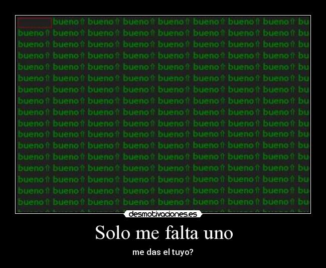 Solo me falta uno -