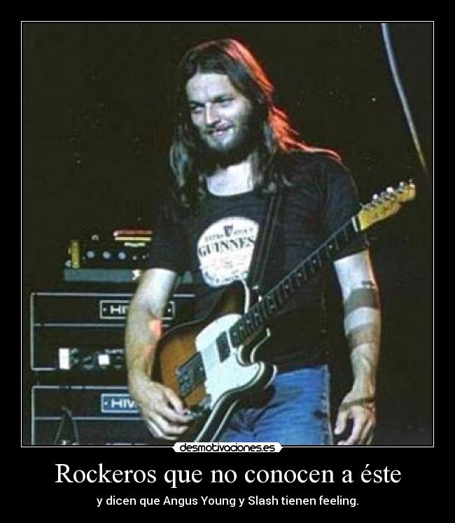 Rockeros que no conocen a éste - y dicen que Angus Young y Slash tienen feeling.