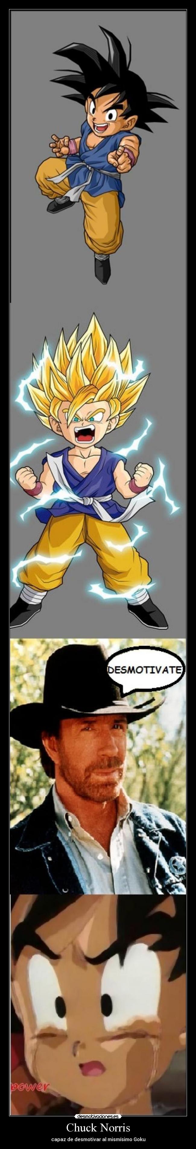 Chuck Norris - capaz de desmotivar al mismísimo Goku