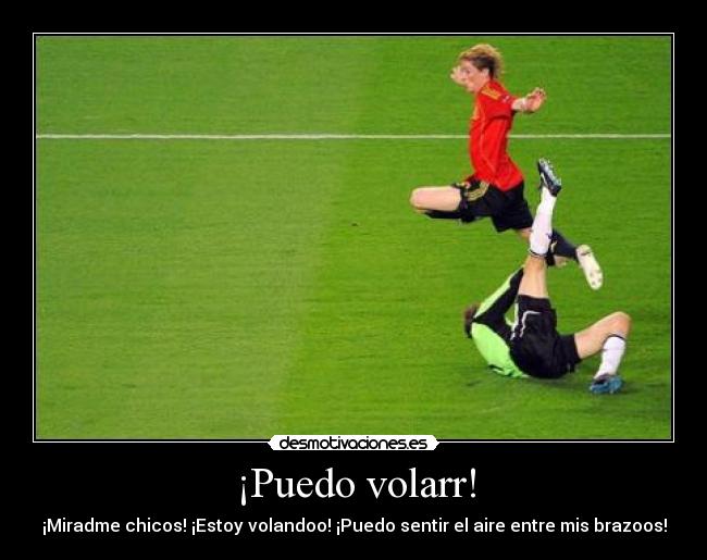 ¡Puedo volarr! - ¡Miradme chicos! ¡Estoy volandoo! ¡Puedo sentir el aire entre mis brazoos!