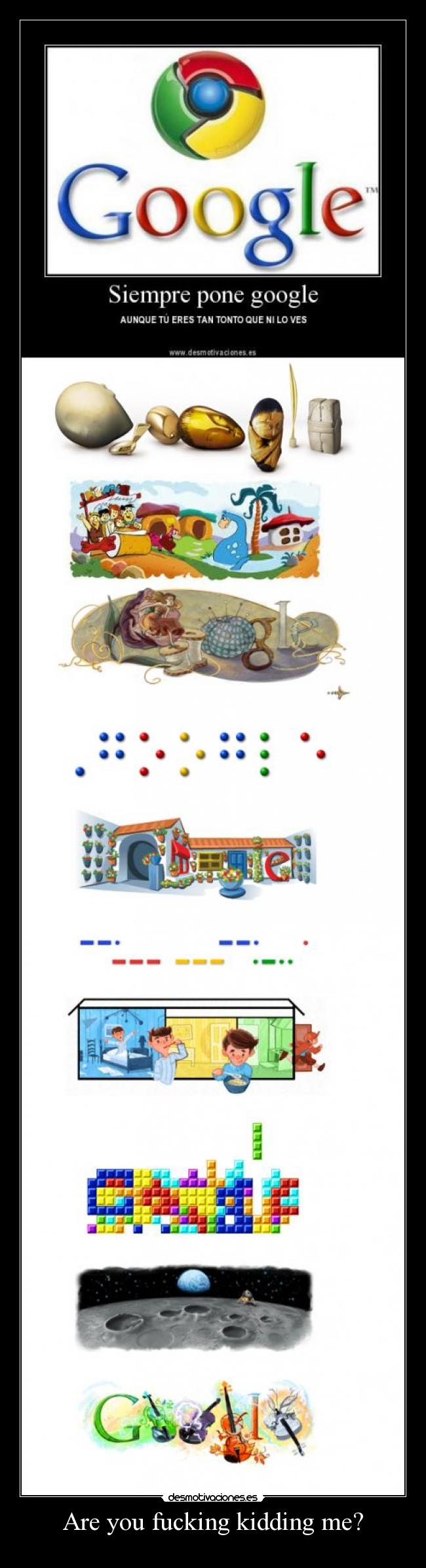 Are you fucking kidding me? -