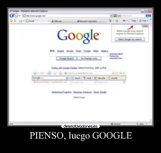 PIENSO, luego GOOGLE - 