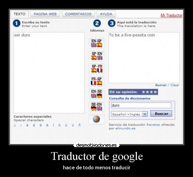 Traductor de google -