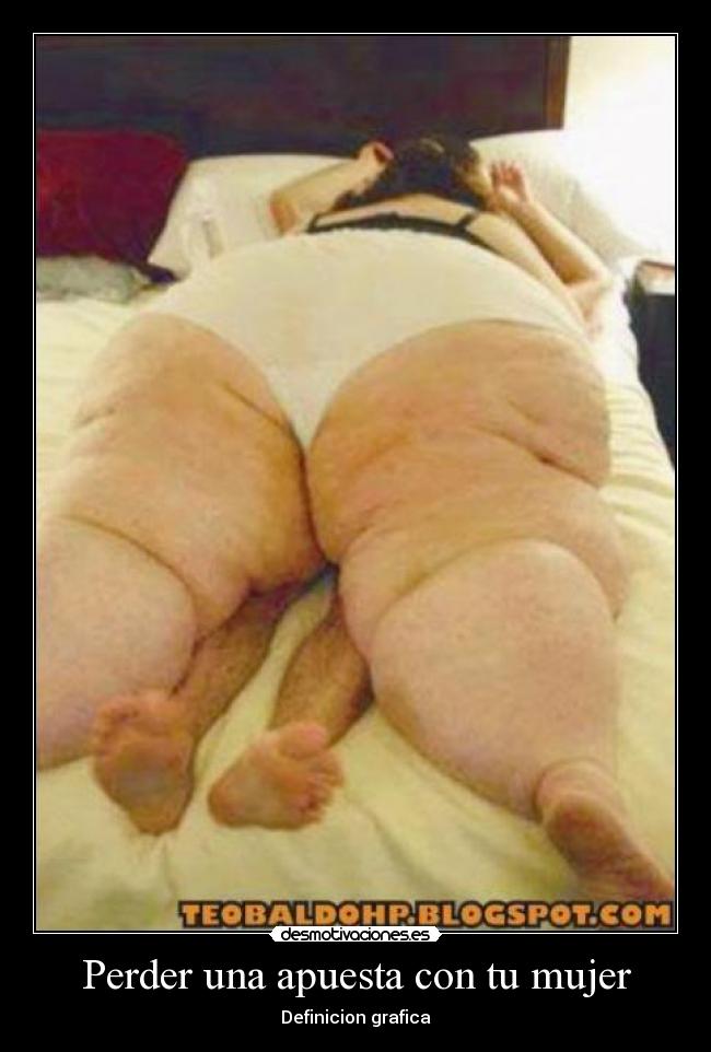 Perder una apuesta con tu mujer - Definicion grafica