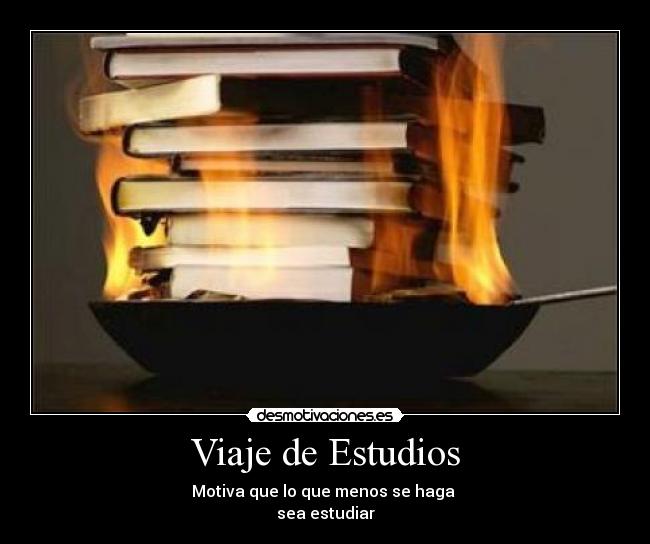 Viaje de Estudios - Motiva que lo que menos se haga
sea estudiar