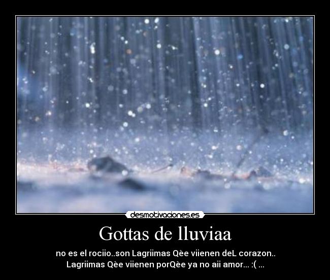 Gottas de lluviaa -