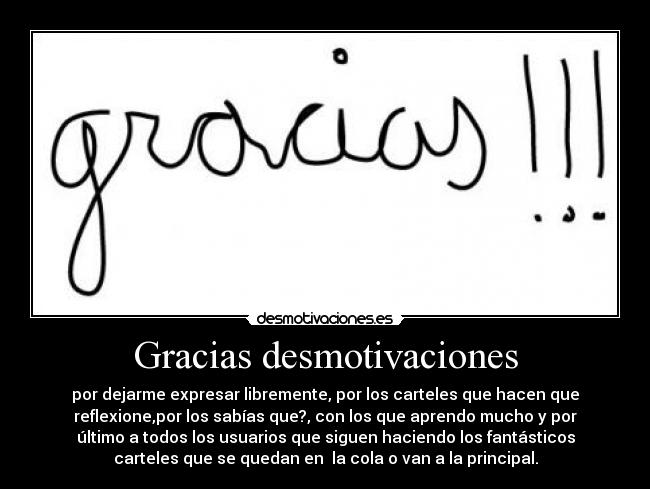 Gracias desmotivaciones -