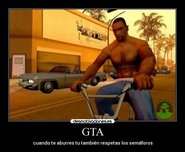 GTA - cuando te aburres tu también respetas los semáforos