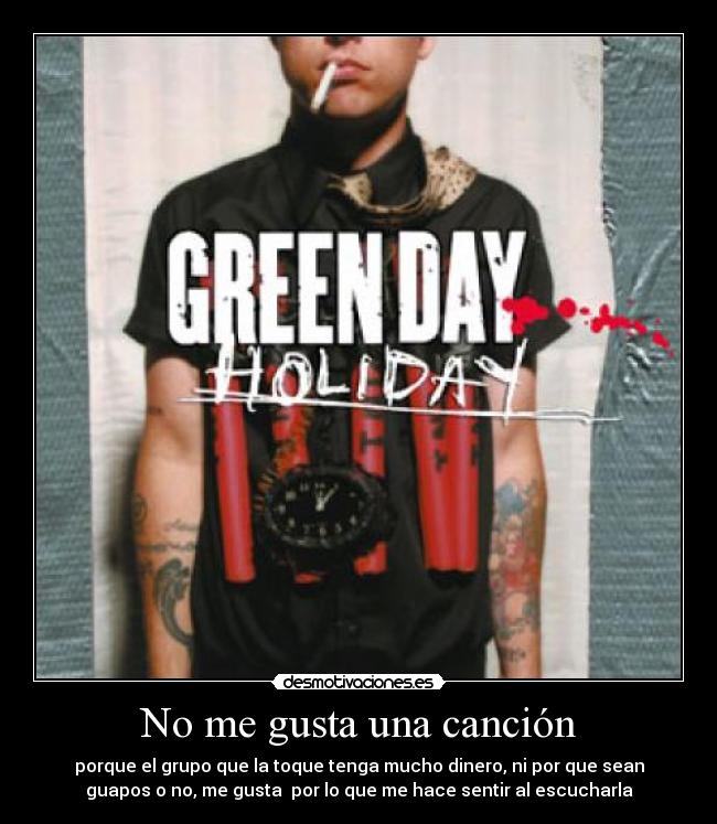 No me gusta una canción -