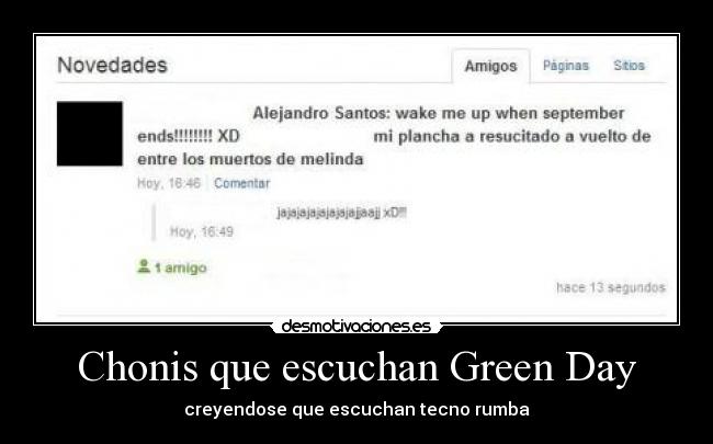Chonis que escuchan Green Day - 