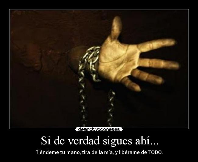 Si de verdad sigues ahí... - 