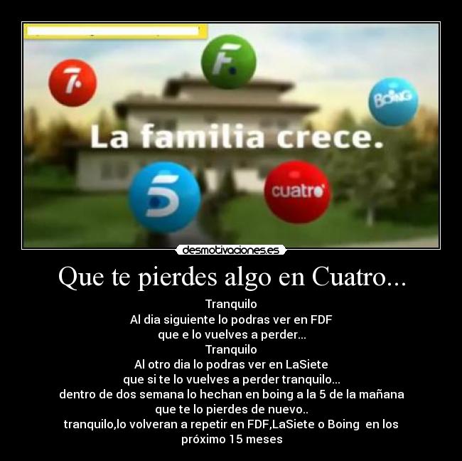 Que te pierdes algo en Cuatro... - 