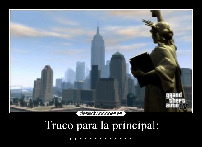 Truco para la principal: - 