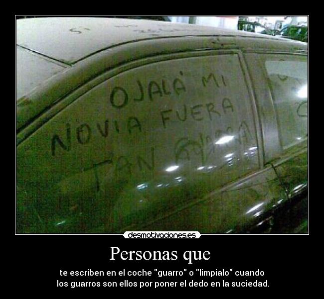 Personas que  - 