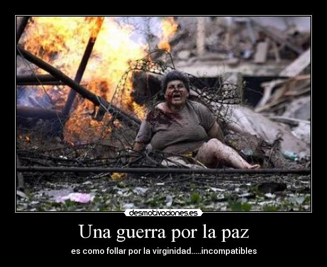 Una guerra por la paz -