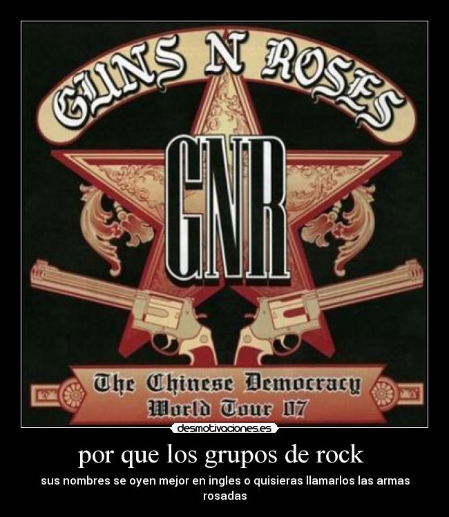 por que los grupos de rock -