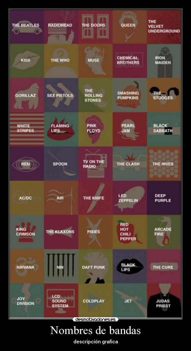 Nombres de bandas - 