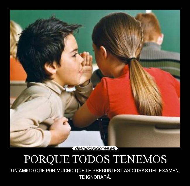 PORQUE TODOS TENEMOS - 