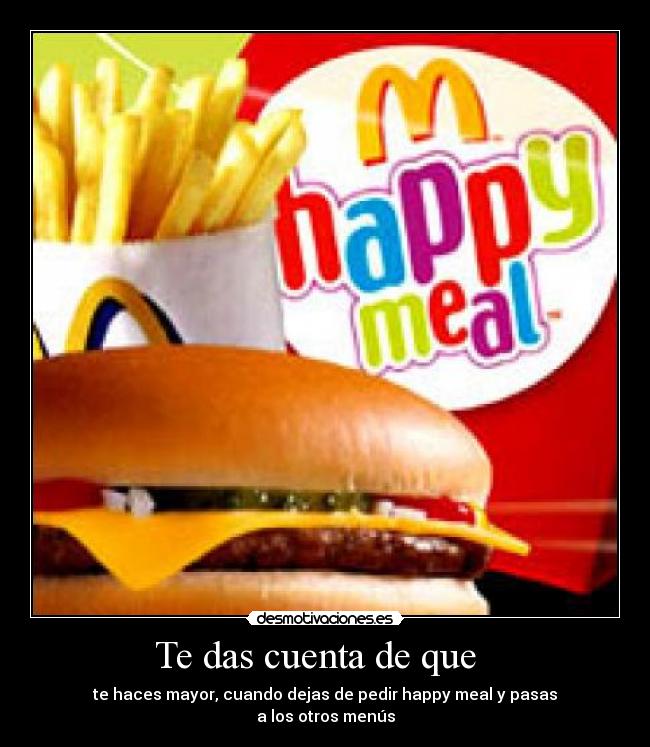 Te das cuenta de que -