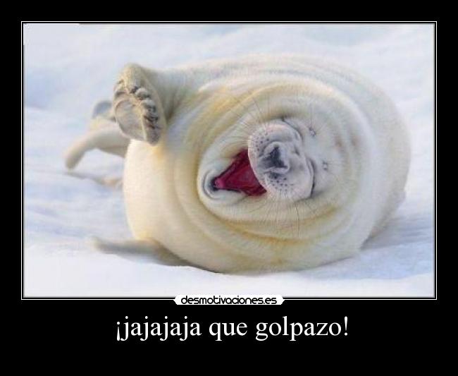 ¡jajajaja que golpazo! -