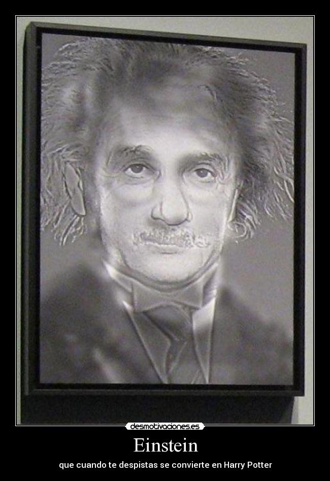 Einstein - que cuando te despistas se convierte en Harry Potter