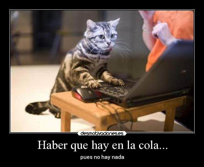 carteles haber que hay cola desmotivaciones