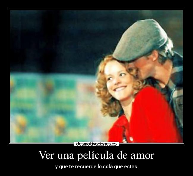 Ver una película de amor -