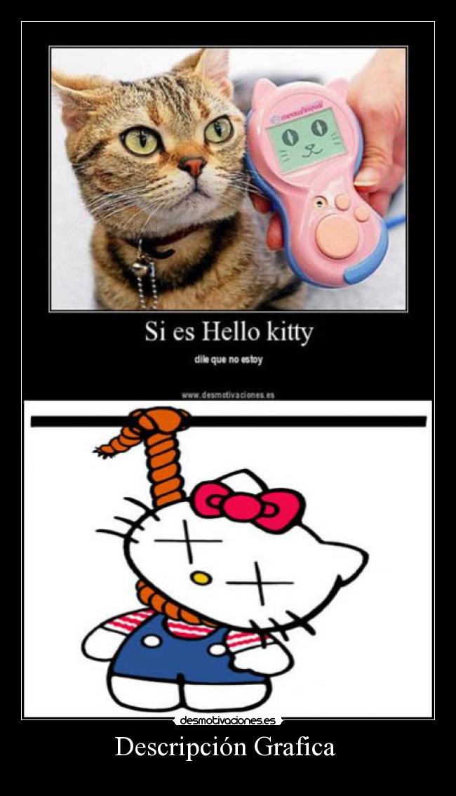 carteles hello kitty desmotivaciones