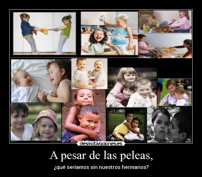 A pesar de las peleas, -