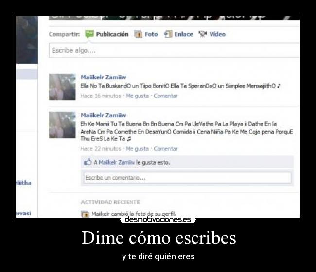 Dime cómo escribes - 