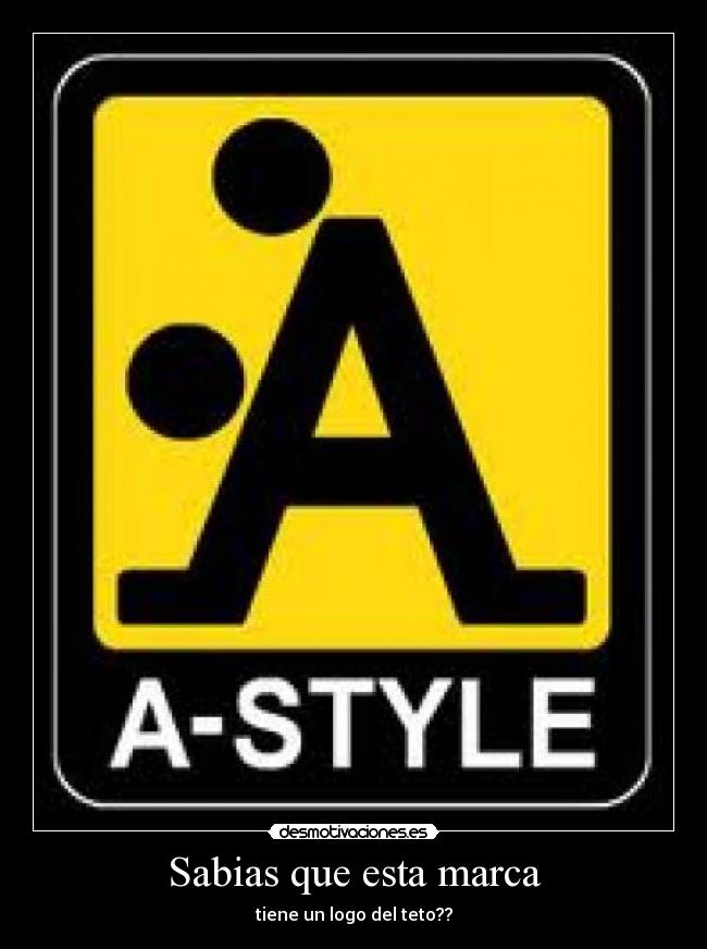 Sabias que esta marca - tiene un logo del teto??