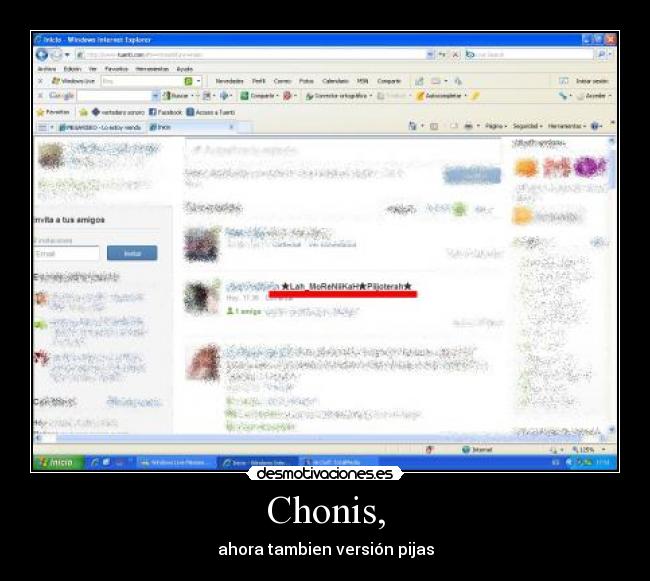 Chonis, - ahora tambien versión pijas