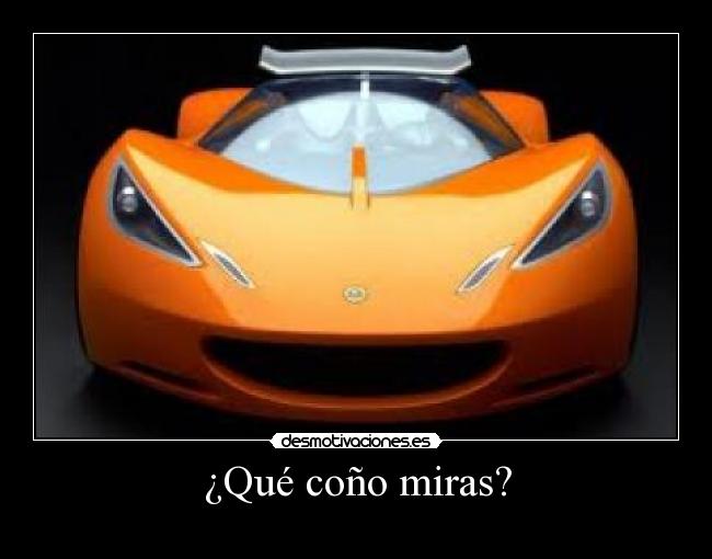 ¿Qué coño miras? -