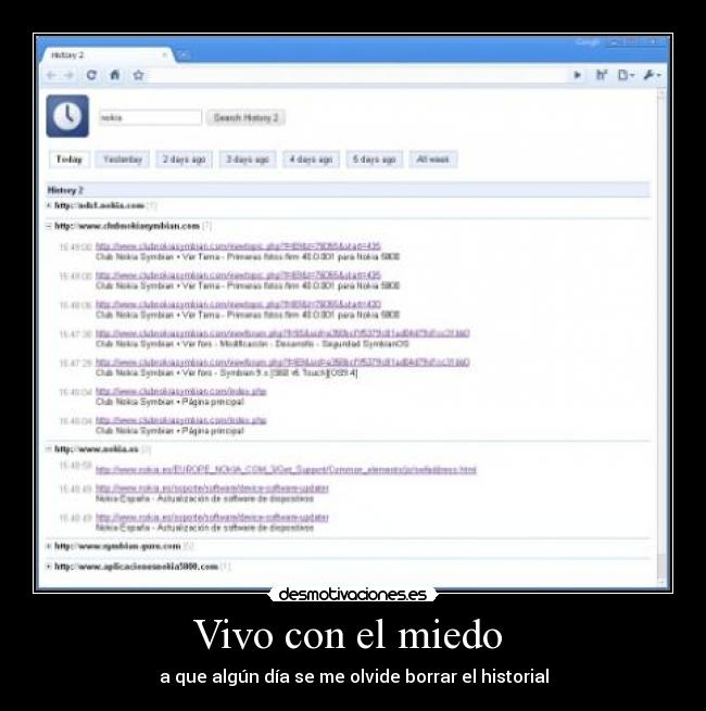 Vivo con el miedo  - 