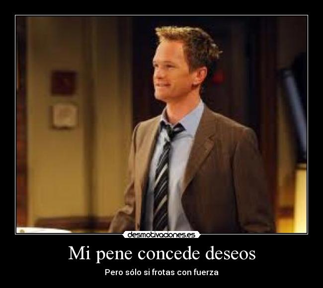 Mi pene concede deseos - Pero sólo si frotas con fuerza