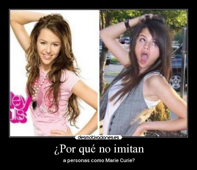 ¿Por qué no imitan - 