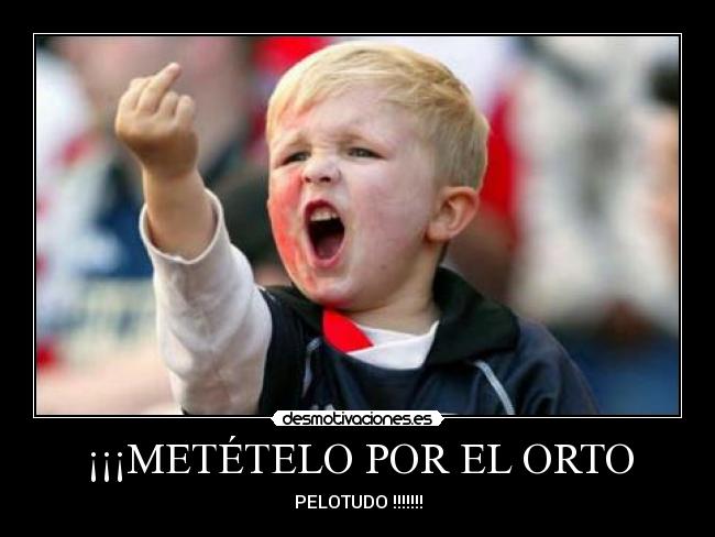 ¡¡¡METÉTELO POR EL ORTO - PELOTUDO !!!!!!!